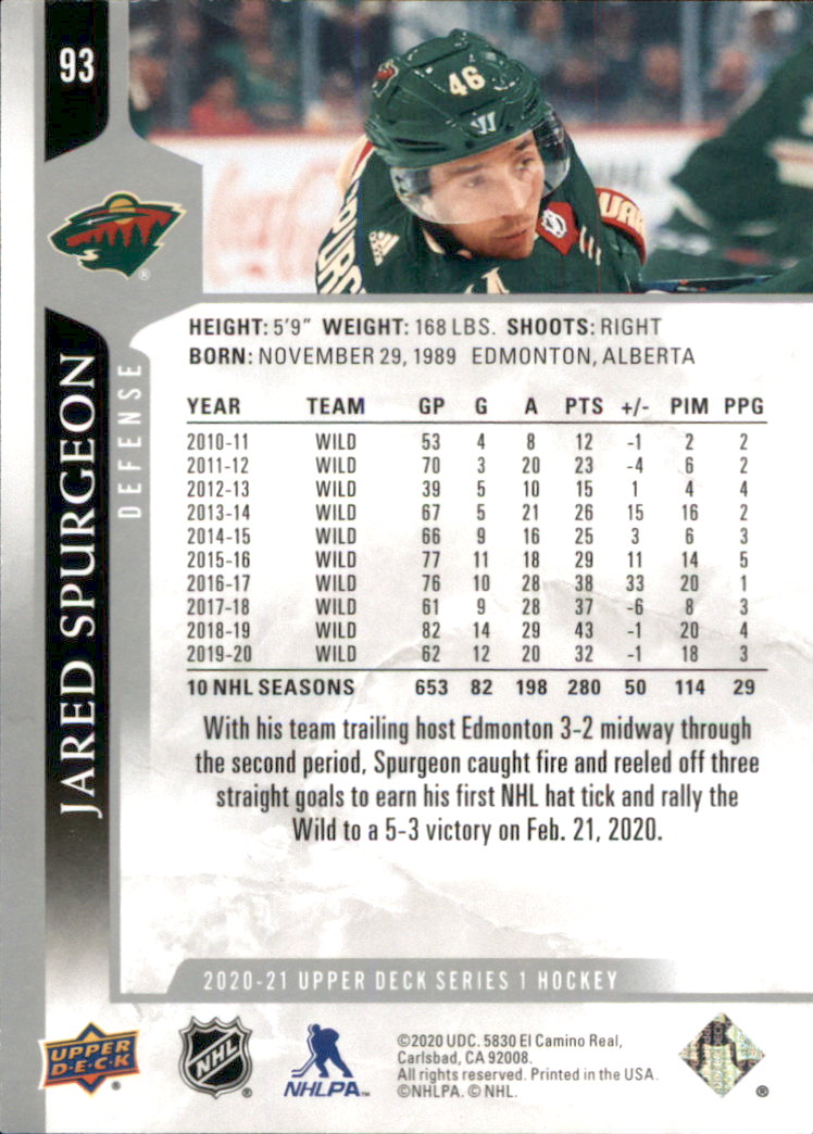 A7774- 2020-21 Upper Deck Hockey Karte #S 1-250 -du Pick- 15 + Gratis US Schiff - Bild 157 von 327