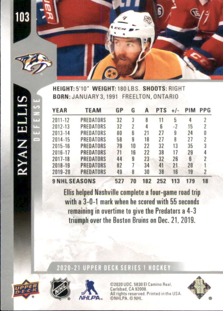 A7774- 2020-21 Upper Deck Hockey Karte #S 1-250 -du Pick- 15 + Gratis US Schiff - Bild 175 von 327
