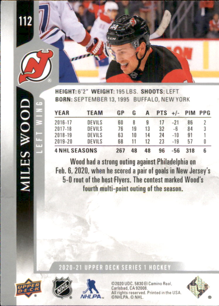 A7774- 2020-21 Upper Deck Hockey Karte #S 1-250 -du Pick- 15 + Gratis US Schiff - Bild 189 von 327