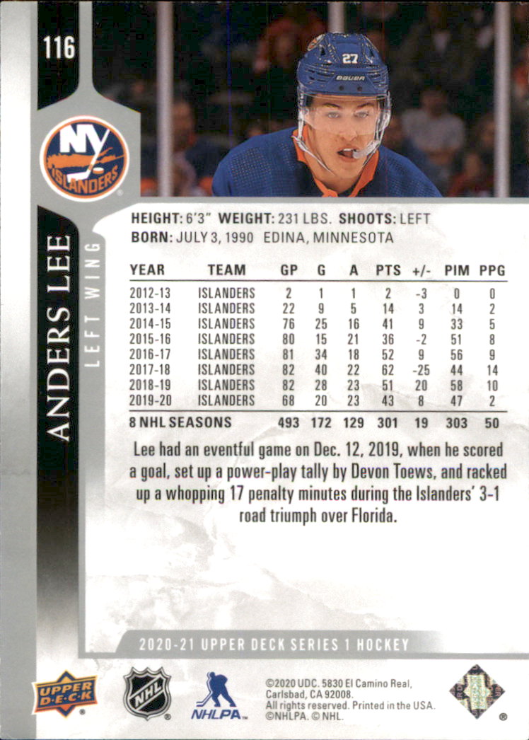 A7774- 2020-21 Upper Deck Hockey Karte #S 1-250 -du Pick- 15 + Gratis US Schiff - Bild 195 von 327