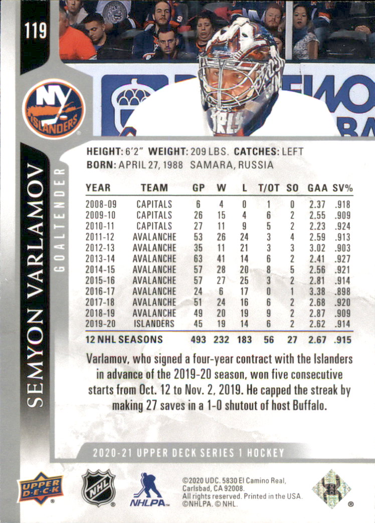 A7774- 2020-21 Upper Deck Hockey Karte #S 1-250 -du Pick- 15 + Gratis US Schiff - Bild 201 von 327