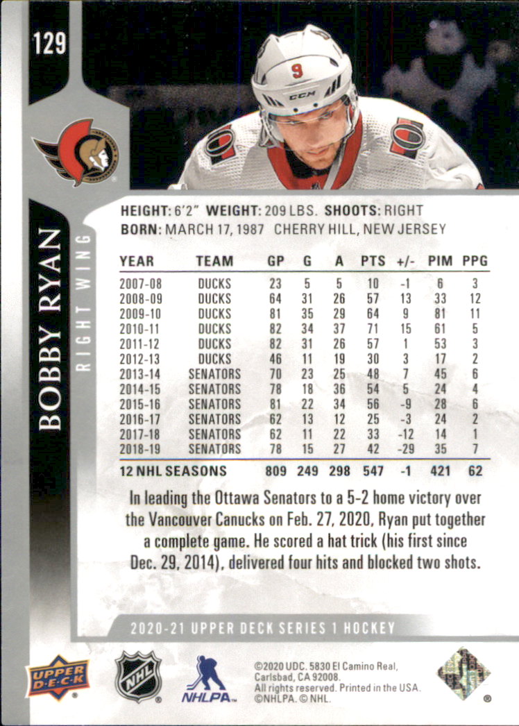 A7774- 2020-21 Upper Deck Hockey Karte #S 1-250 -du Pick- 15 + Gratis US Schiff - Bild 213 von 327