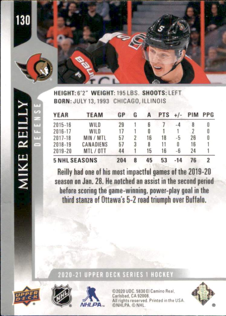 A7774- 2020-21 Upper Deck Hockey Karte #S 1-250 -du Pick- 15 + Gratis US Schiff - Bild 215 von 327