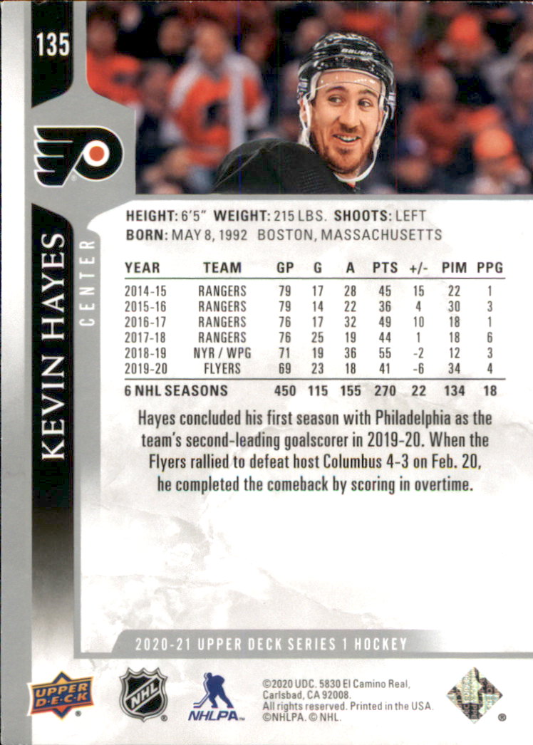 A7774- 2020-21 Upper Deck Hockey Karte #S 1-250 -du Pick- 15 + Gratis US Schiff - Bild 225 von 327