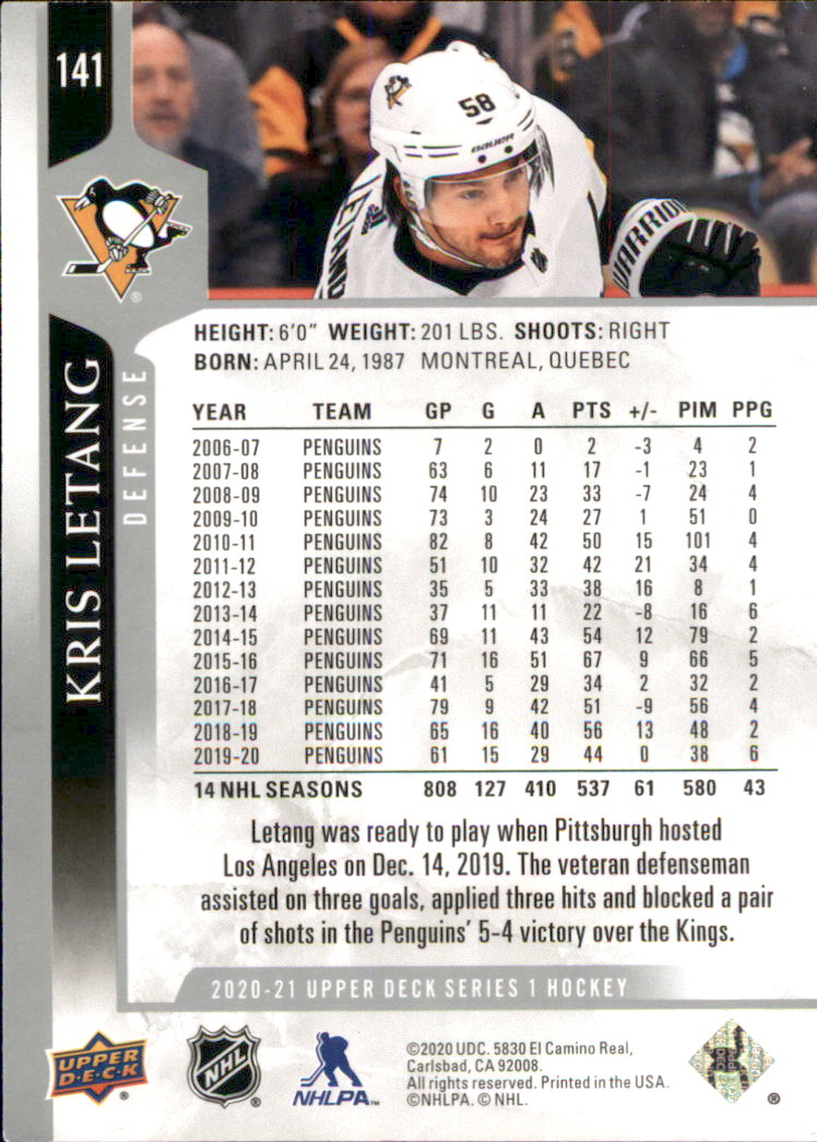 A7774- 2020-21 Upper Deck Hockey Karte #S 1-250 -du Pick- 15 + Gratis US Schiff - Bild 235 von 327