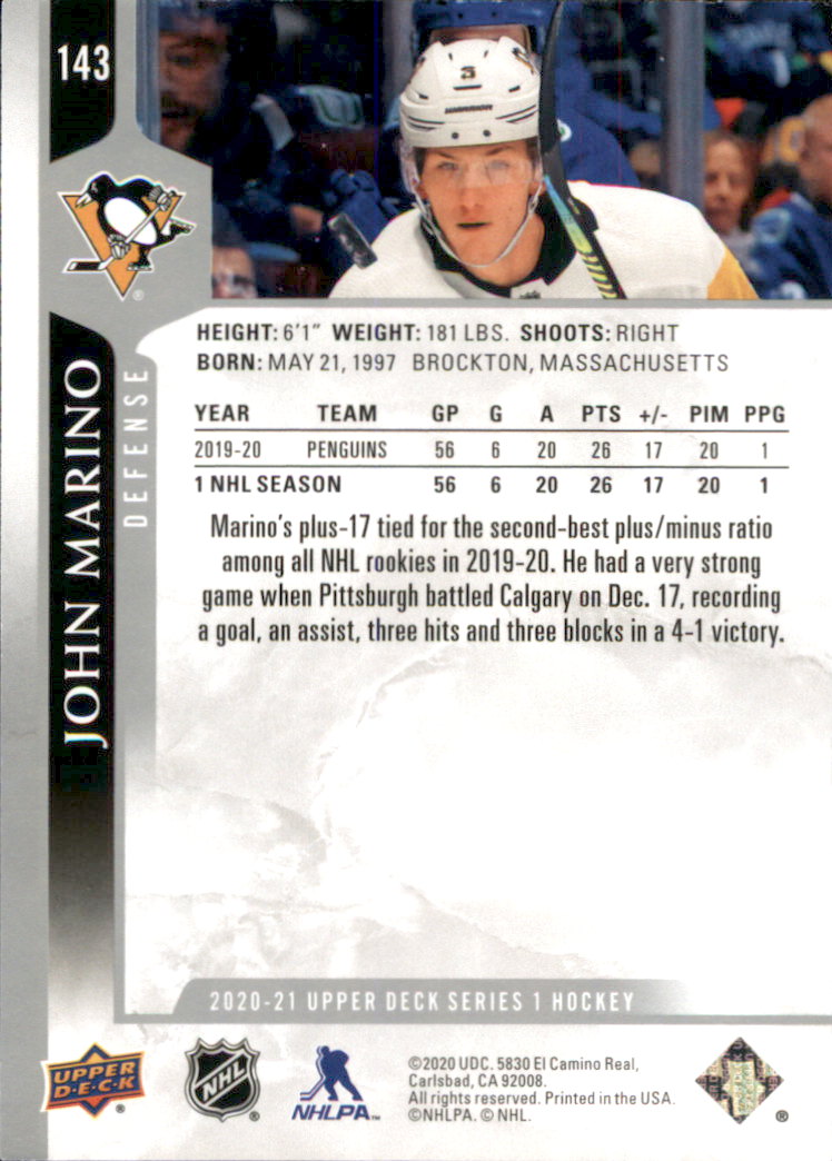 A7774- 2020-21 Upper Deck Hockey Karte #S 1-250 -du Pick- 15 + Gratis US Schiff - Bild 239 von 327