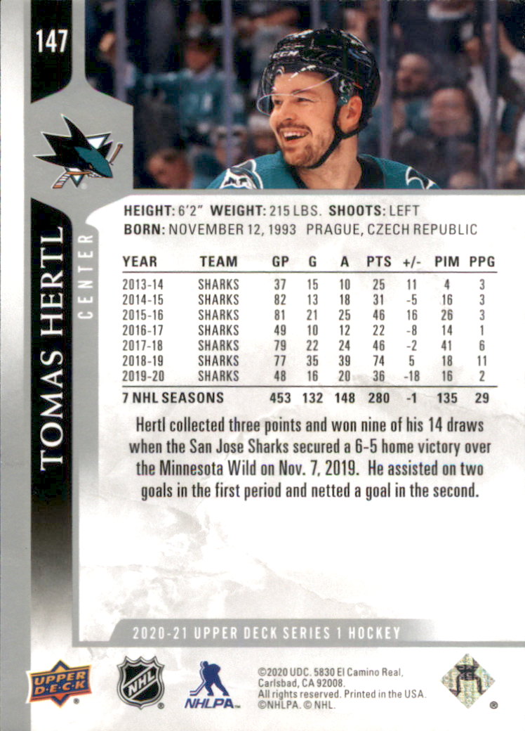 A7774- 2020-21 Upper Deck Hockey Karte #S 1-250 -du Pick- 15 + Gratis US Schiff - Bild 245 von 327