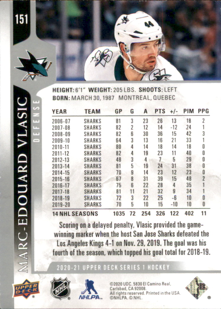A7774- 2020-21 Upper Deck Hockey Karte #S 1-250 -du Pick- 15 + Gratis US Schiff - Bild 251 von 327