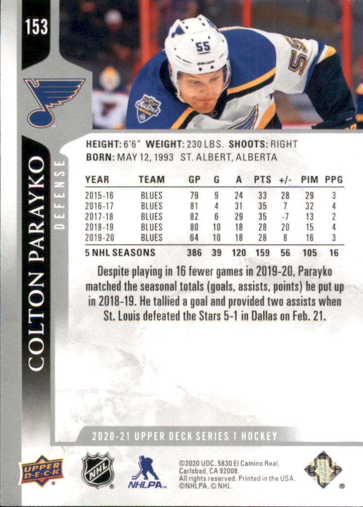 A7774- 2020-21 Upper Deck Hockey Karte #S 1-250 -du Pick- 15 + Gratis US Schiff - Bild 255 von 327