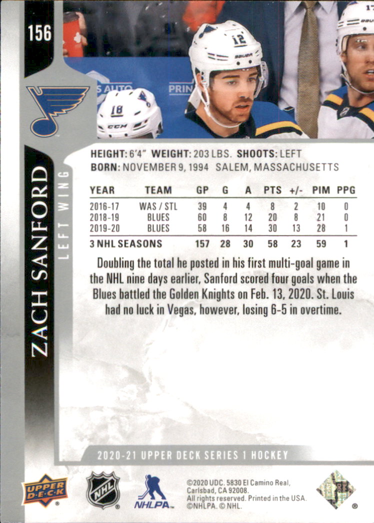 A7774- 2020-21 Upper Deck Hockey Karte #S 1-250 -du Pick- 15 + Gratis US Schiff - Bild 261 von 327