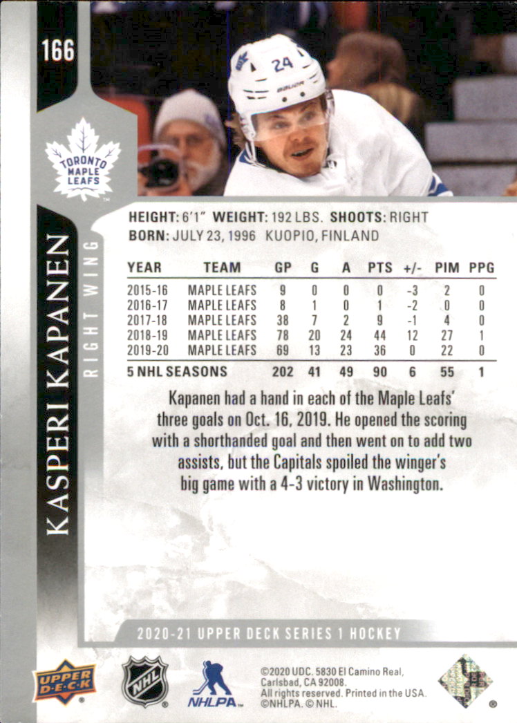 A7774- 2020-21 Upper Deck Hockey Karte #S 1-250 -du Pick- 15 + Gratis US Schiff - Bild 277 von 327