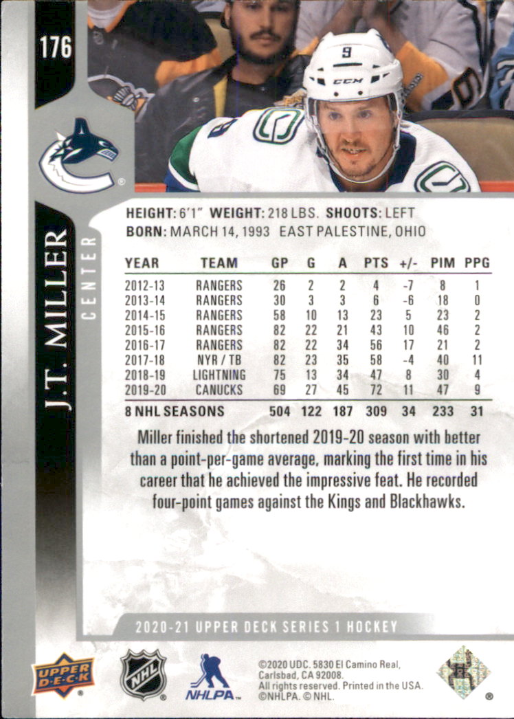 A7774- 2020-21 Upper Deck Hockey Karte #S 1-250 -du Pick- 15 + Gratis US Schiff - Bild 293 von 327