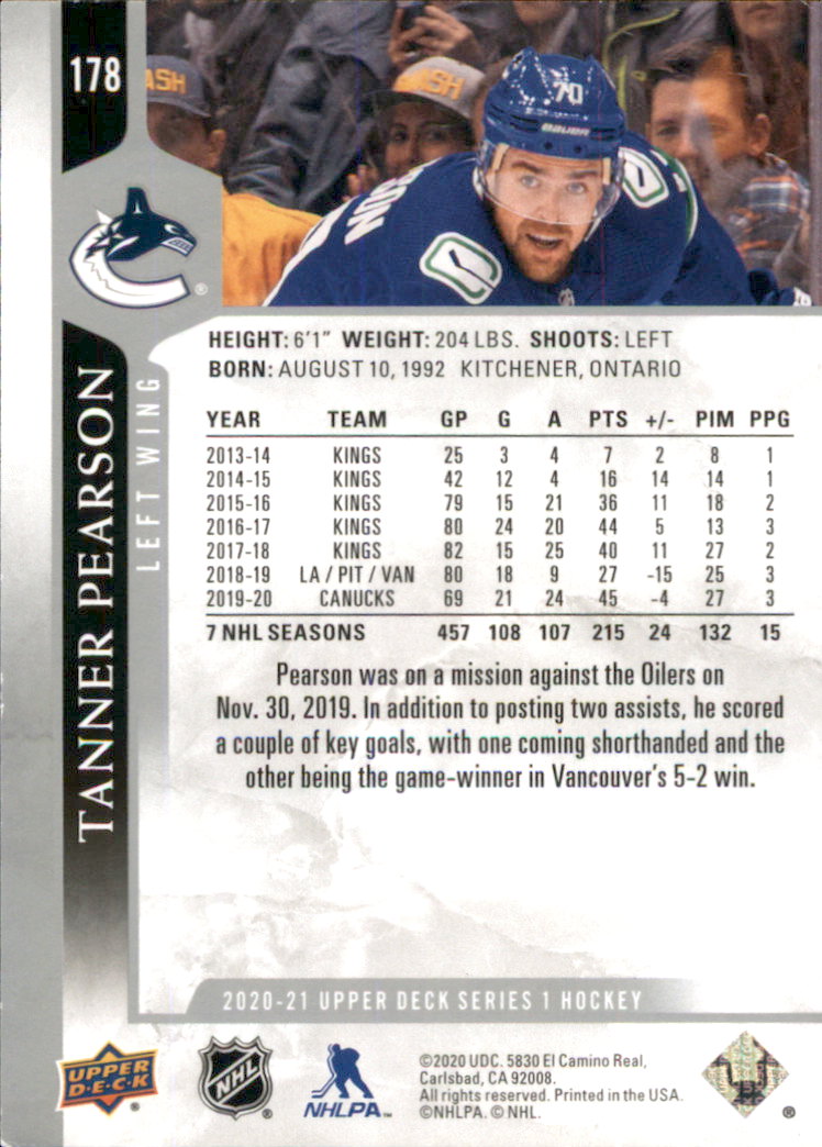 A7774- 2020-21 Upper Deck Hockey Karte #S 1-250 -du Pick- 15 + Gratis US Schiff - Bild 297 von 327
