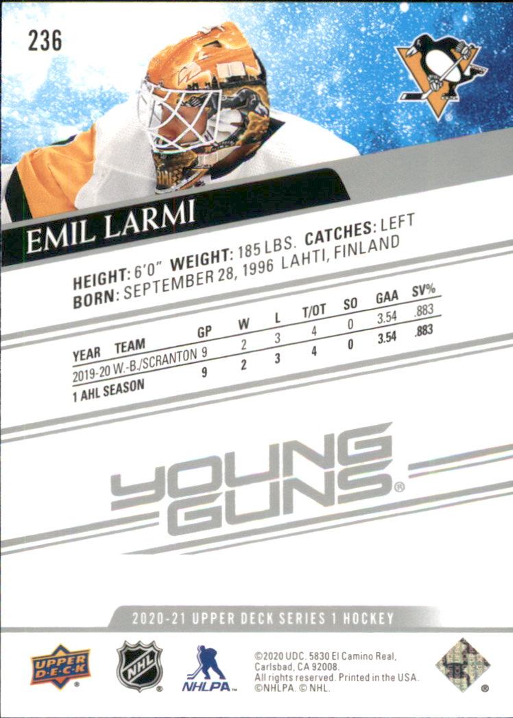 A7774- 2020-21 Upper Deck Hockey Karte #S 1-250 -du Pick- 15 + Gratis US Schiff - Bild 319 von 327