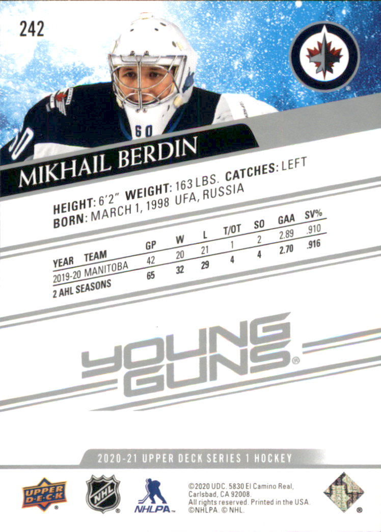 A7774- 2020-21 Upper Deck Hockey Karte #S 1-250 -du Pick- 15 + Gratis US Schiff - Bild 321 von 327