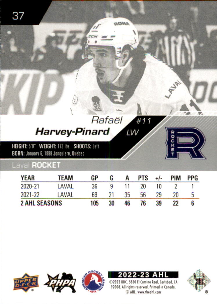 2022-23 Upper Deck AHL Hockey Card Pick (Base)