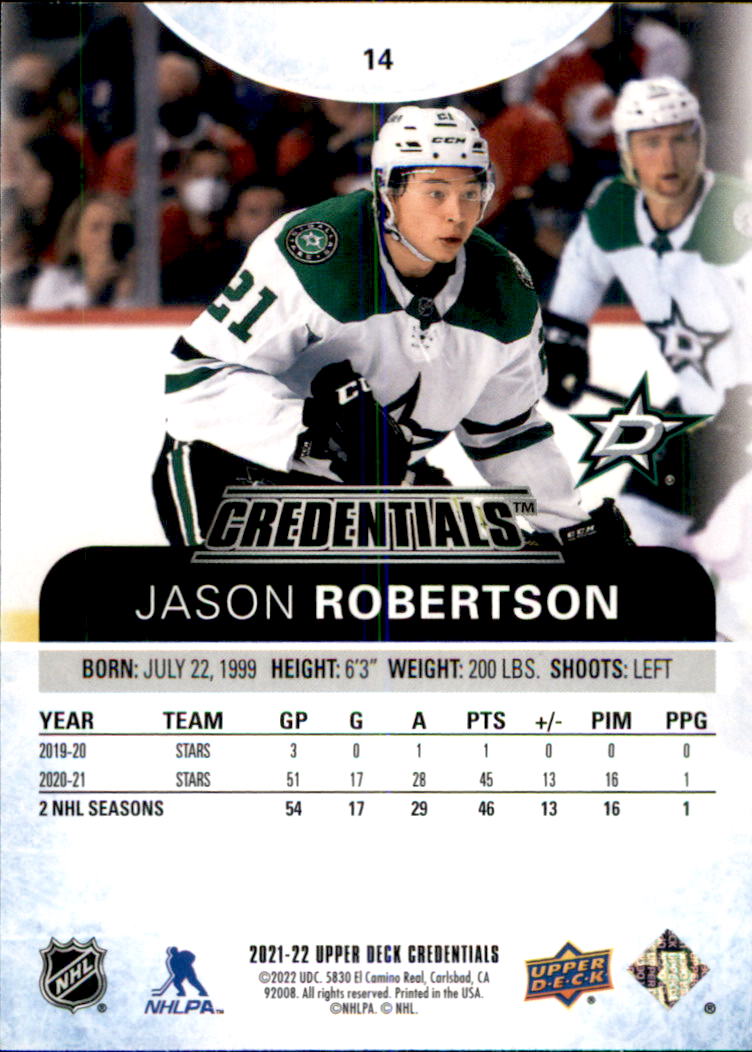 B5537- 2021-22 Upper Deck Credentials Hockey Cards -You Pick- 15+ FREE US SHIP