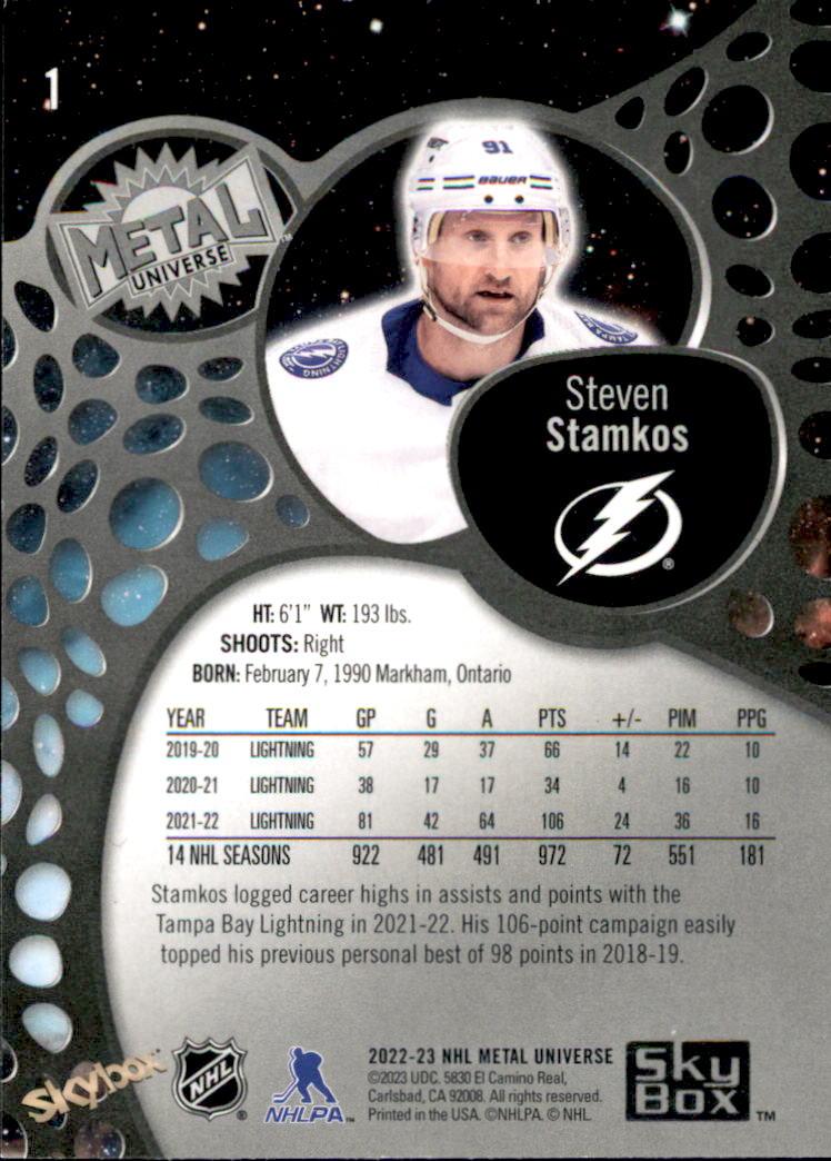 B5506- 2022-23 Metal Universe Hockey Card #s 1-200 -You Pick- 15+ FREE US SHIP