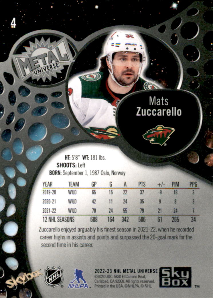 B5506- 2022-23 Metal Universe Hockey Card #s 1-200 -You Pick- 15+ FREE US SHIP