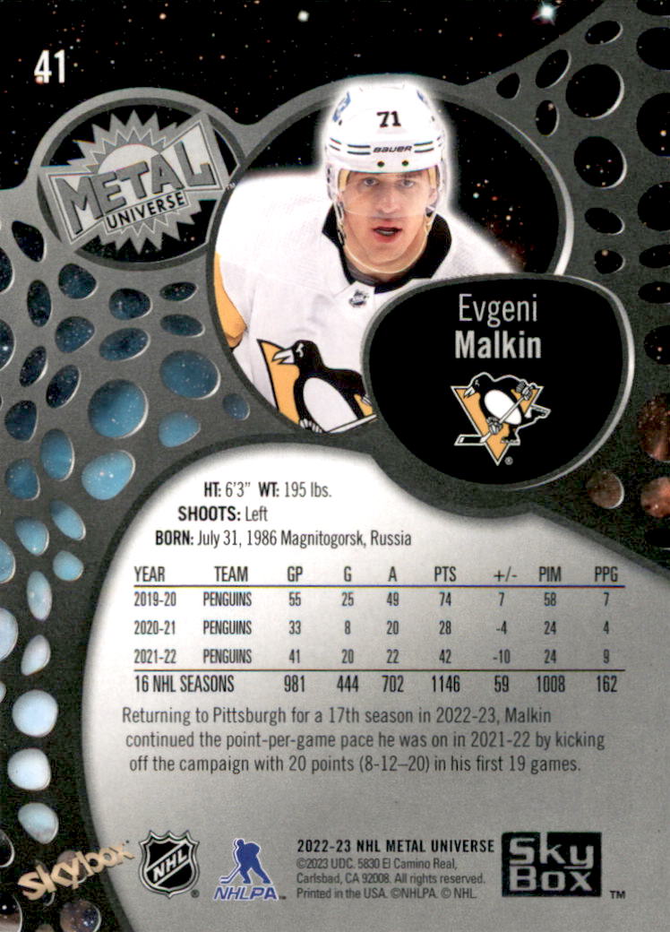 B5506- 2022-23 Metal Universe Hockey Card #s 1-200 -You Pick- 15+ FREE US SHIP