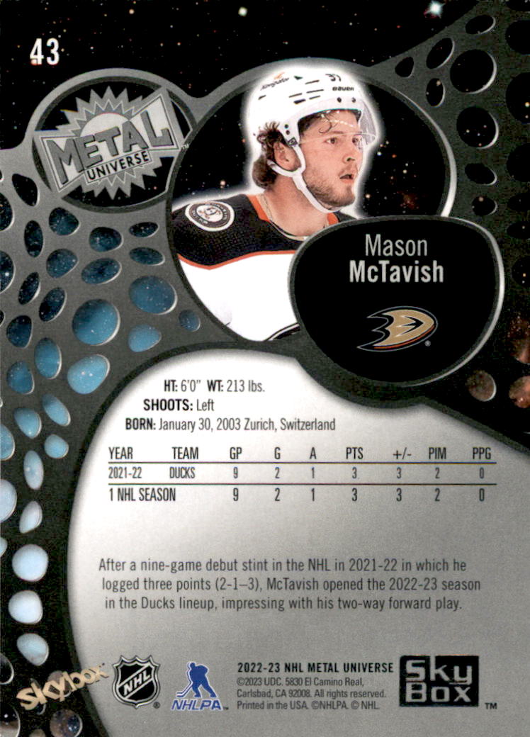 B5506- 2022-23 Metal Universe Hockey Card #s 1-200 -You Pick- 15+ FREE US SHIP