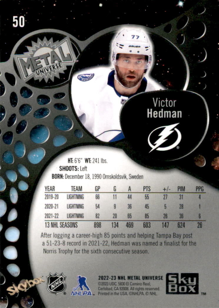 B5506- 2022-23 Metal Universe Hockey Card #s 1-200 -You Pick- 15+ FREE US SHIP