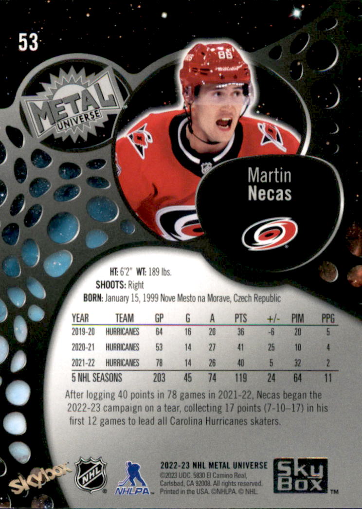 B5506- 2022-23 Metal Universe Hockey Card #s 1-200 -You Pick- 15+ FREE US SHIP