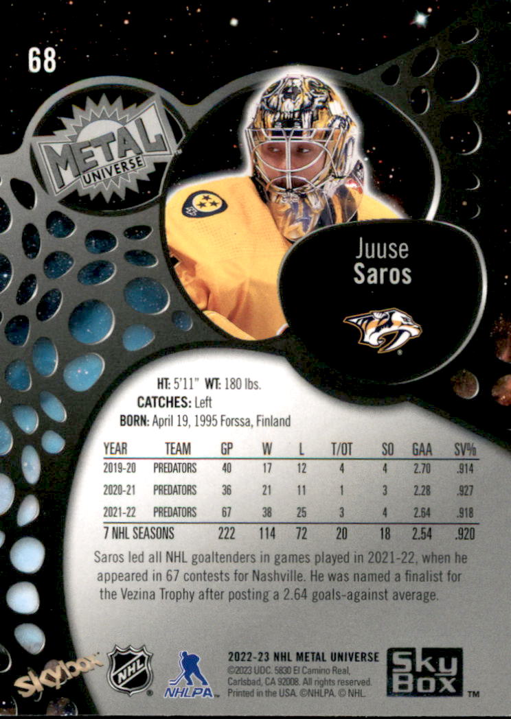 B5506- 2022-23 Metal Universe Hockey Card #s 1-200 -You Pick- 15+ FREE US SHIP