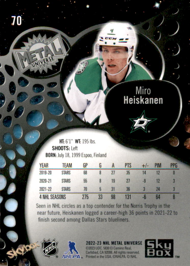 B5506- 2022-23 Metal Universe Hockey Card #s 1-200 -You Pick- 15+ FREE US SHIP