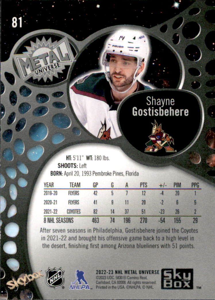 B5506- 2022-23 Metal Universe Hockey Card #s 1-200 -You Pick- 15+ FREE US SHIP