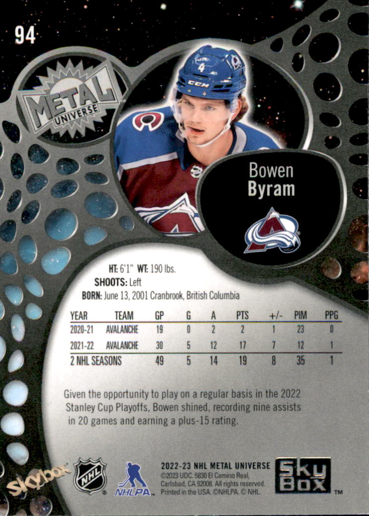 B5506- 2022-23 Metal Universe Hockey Card #s 1-200 -You Pick- 15+ FREE US SHIP