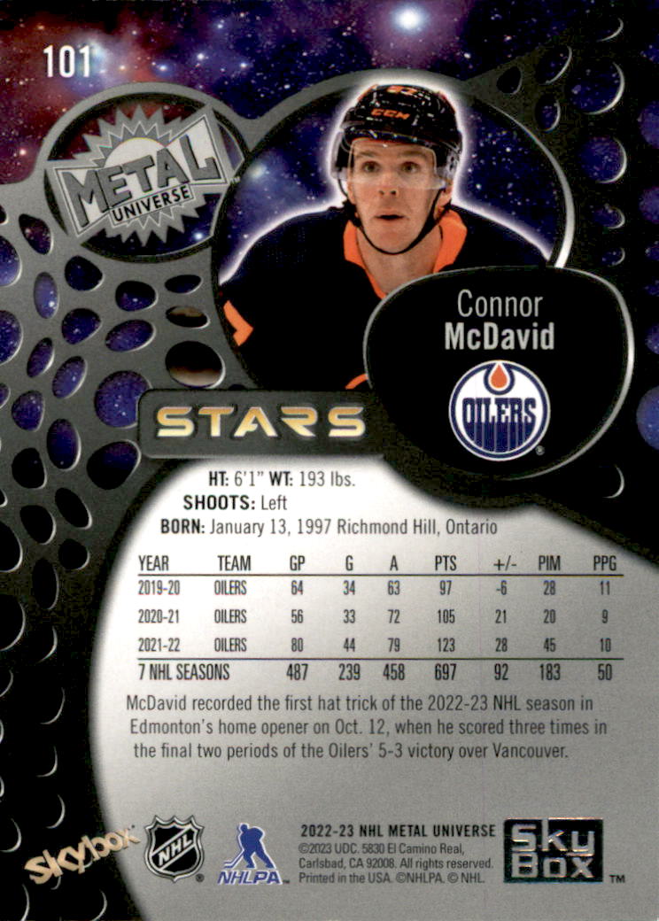 B5506- 2022-23 Metal Universe Hockey Card #s 1-200 -You Pick- 15+ FREE US SHIP