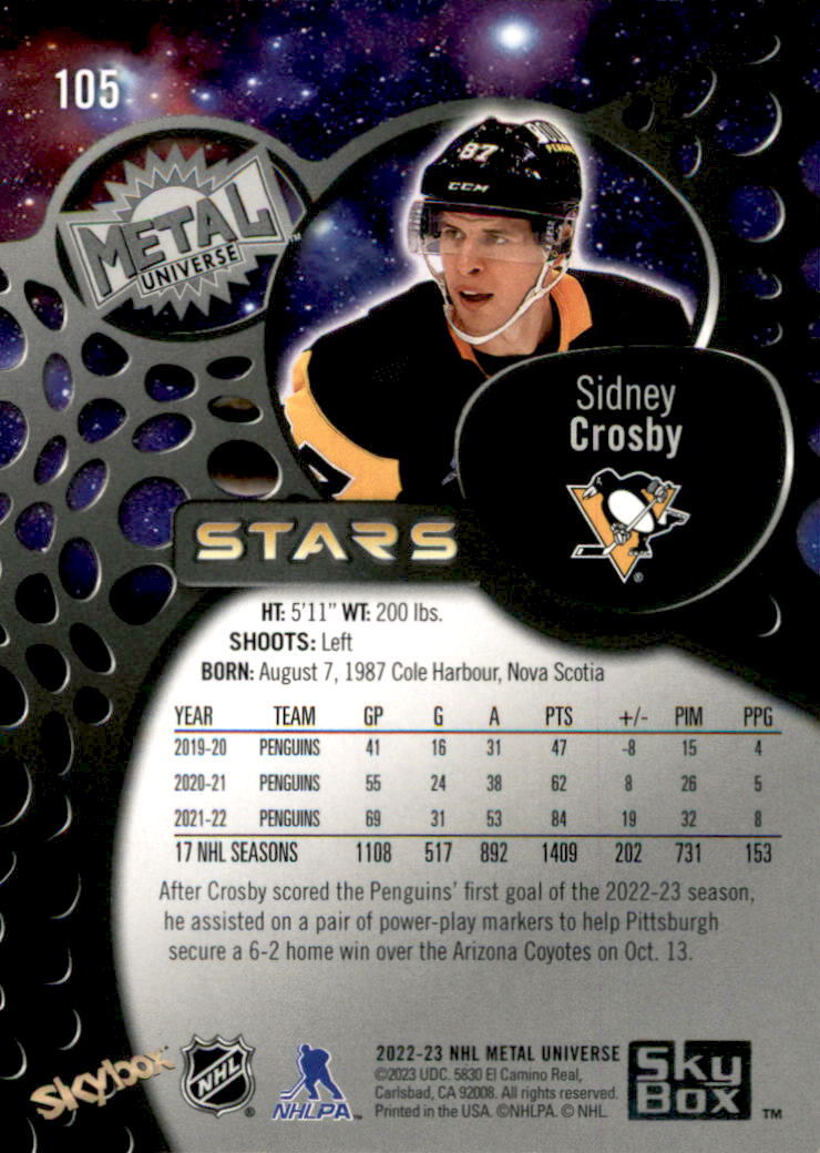 B5506- 2022-23 Metal Universe Hockey Card #s 1-200 -You Pick- 15+ FREE US SHIP