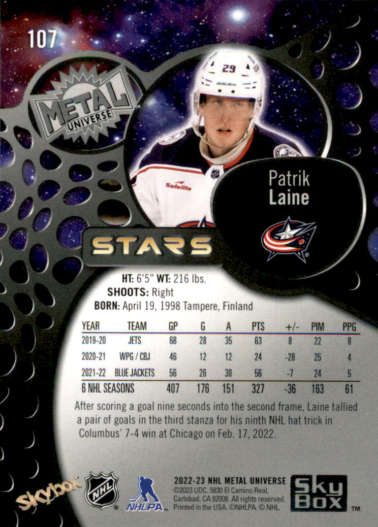 B5506- 2022-23 Metal Universe Hockey Card #s 1-200 -You Pick- 15+ FREE US SHIP