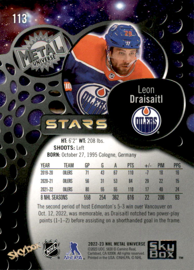 B5506- 2022-23 Metal Universe Hockey Card #s 1-200 -You Pick- 15+ FREE US SHIP