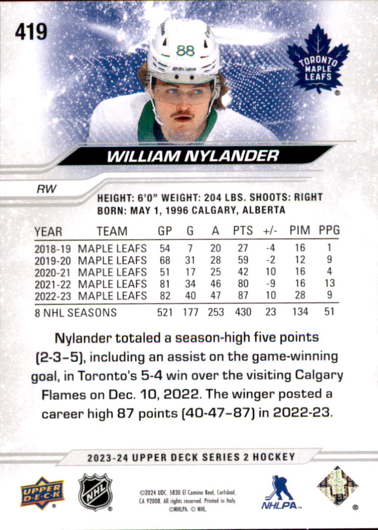 2023-24 Upper Deck Hockey Card Pick (Base) 336-593