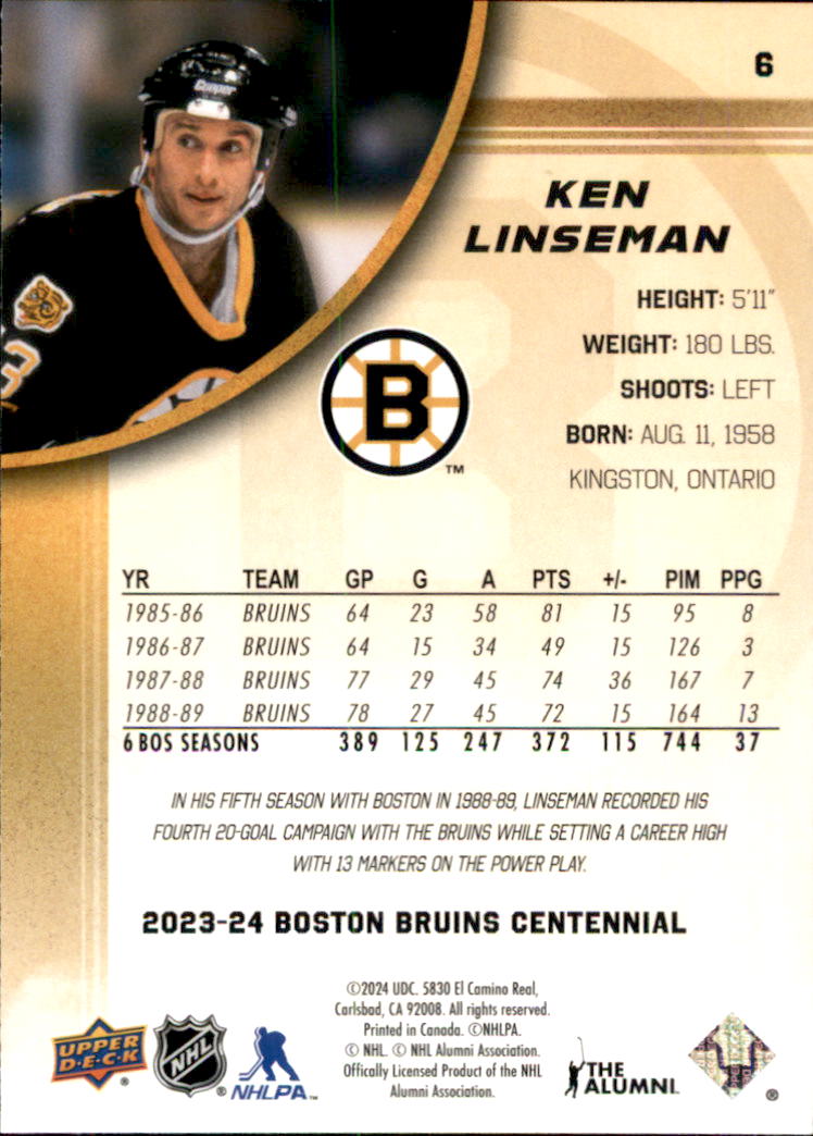 B5392- 2023-24 Upper Deck Bruins Centennial Hk Cards -You Pick- 15+ FREE US SHIP