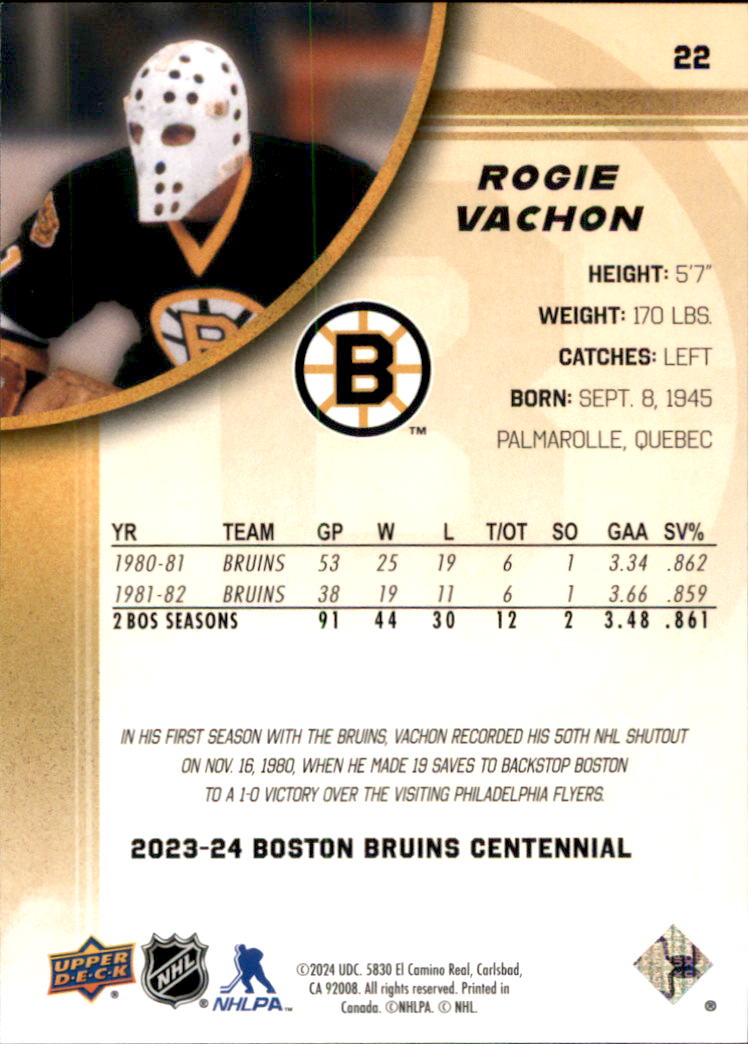 B5392- 2023-24 Upper Deck Bruins Centennial Hk Cards -You Pick- 15+ FREE US SHIP