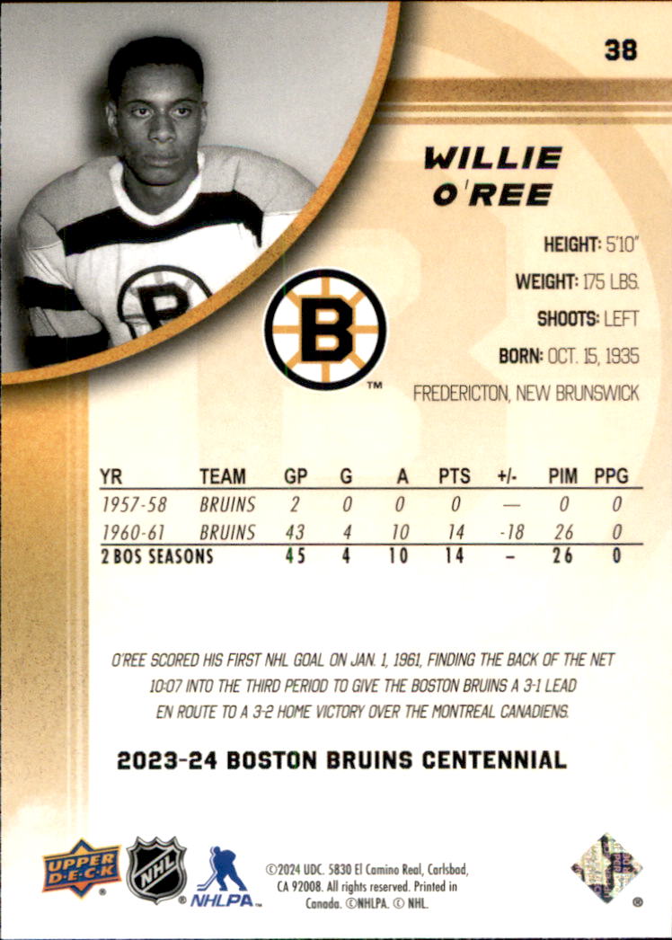 B5392- 2023-24 Upper Deck Bruins Centennial Hk Cards -You Pick- 15+ FREE US SHIP