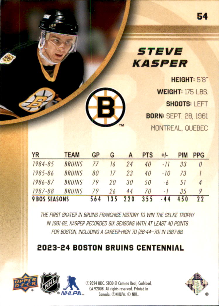 B5392- 2023-24 Upper Deck Bruins Centennial Hk Cards -You Pick- 15+ FREE US SHIP