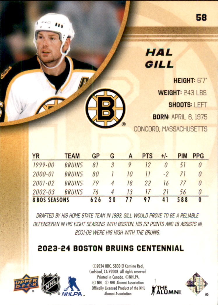 B5392- 2023-24 Upper Deck Bruins Centennial Hk Cards -You Pick- 15+ FREE US SHIP