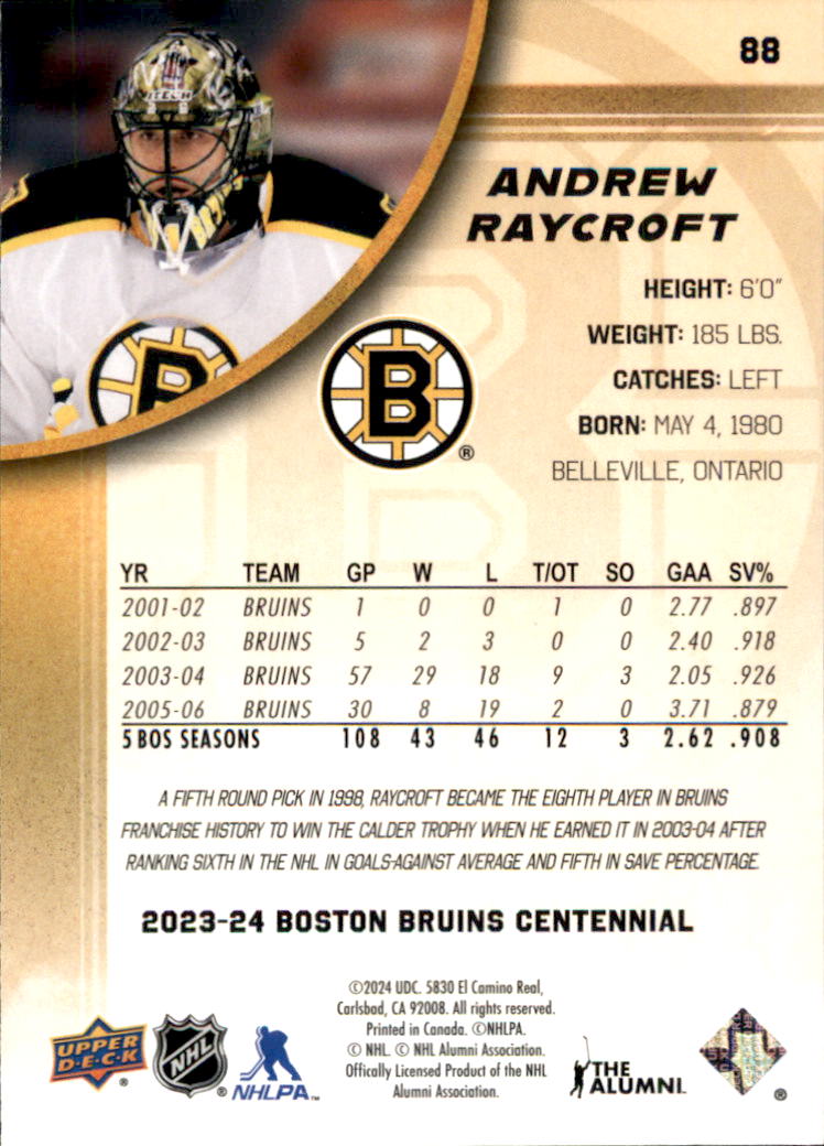 B5392- 2023-24 Upper Deck Bruins Centennial Hk Cards -You Pick- 15+ FREE US SHIP