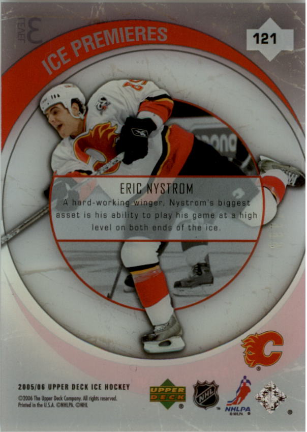 2005-06 Upper Deck Ice #121 Eric Nystrom RC back image