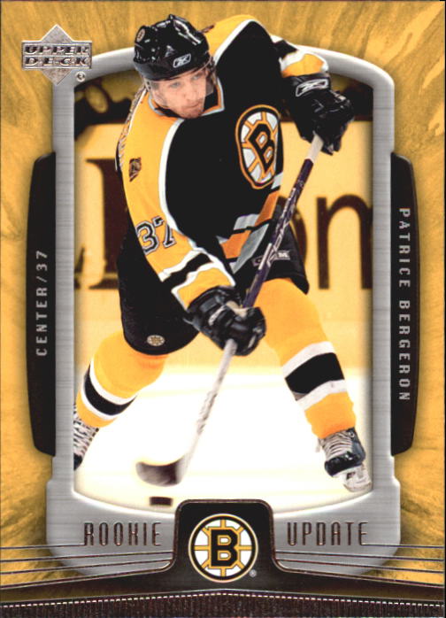 2006-07 Upper Deck Trilogy Honorary Swatches #HSPB Patrice Bergeron 