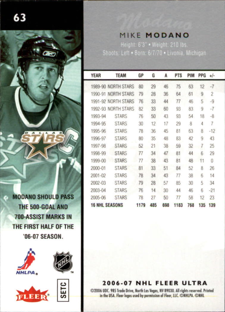 Mike Modano Cards (1990-2011) - Stars Red Wings - You Choose Your Cards