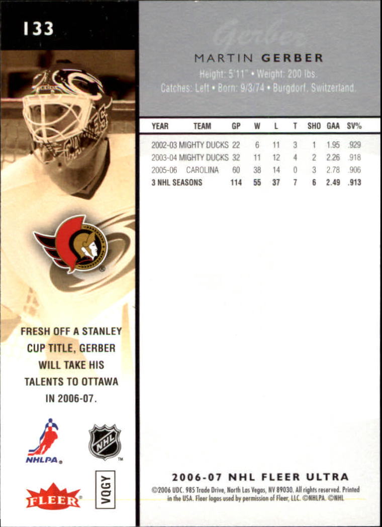 2006-07 Ultra Hockey Card Pick (Base) 101-251 - Picture 67 of 290