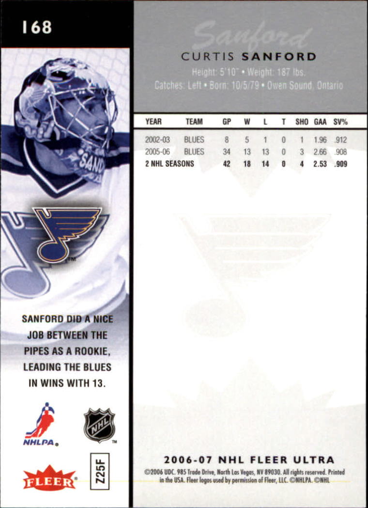 2006-07 Ultra Hockey Card Pick (Base) 101-251 - Picture 137 of 290