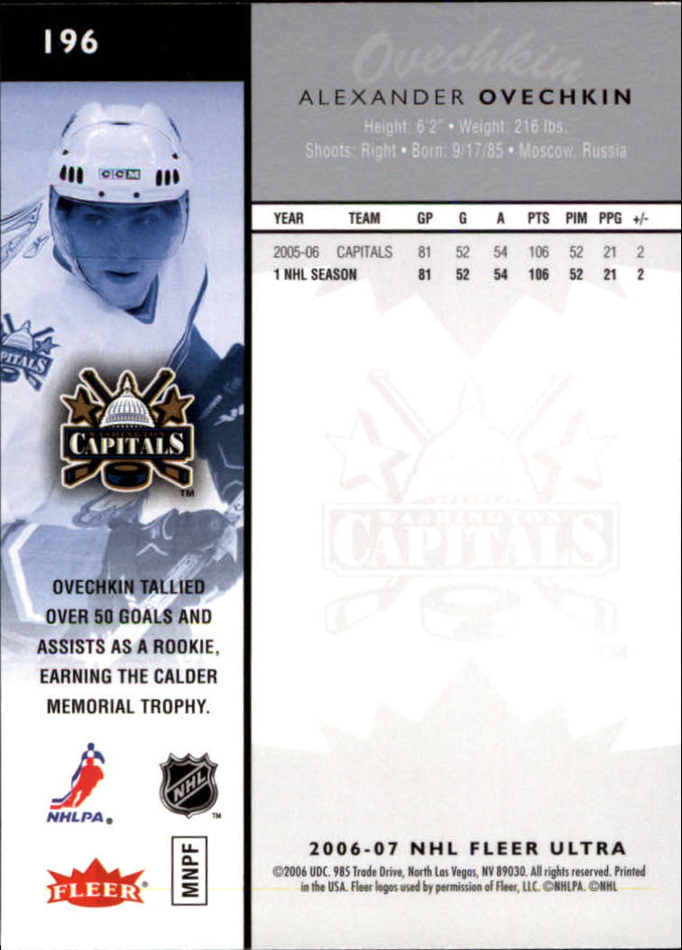 2006-07 Ultra Hockey Card Pick (Base) 101-251 - Picture 193 of 290