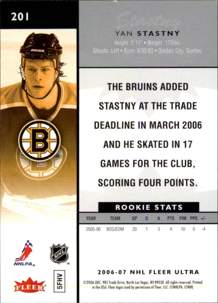 2006-07 Ultra Hockey Card Pick (Base) 101-251 - Picture 203 of 290