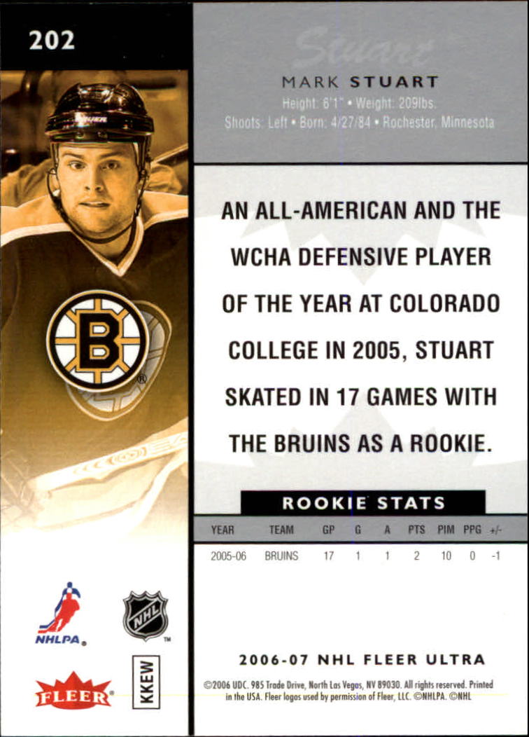 2006-07 Ultra Hockey Card Pick (Base) 101-251 - Picture 205 of 290